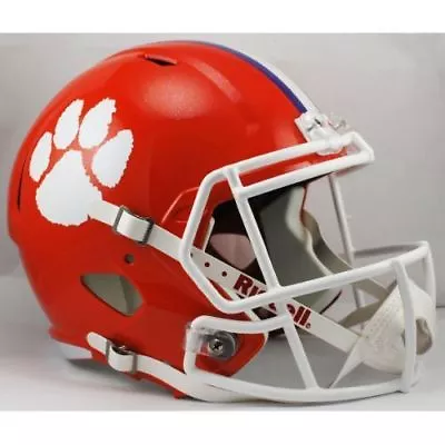 CLEMSON TIGERS NCAA Riddell SPEED Full Size Replica Football Helmet • $125.95