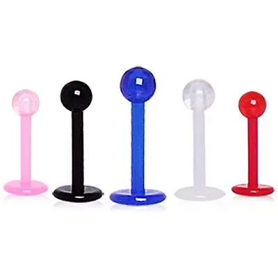£2.03 • Buy Bioflex Labret Tragus Monroe Cartilage Helix Bar Colour Retainer With 3mm Ball 