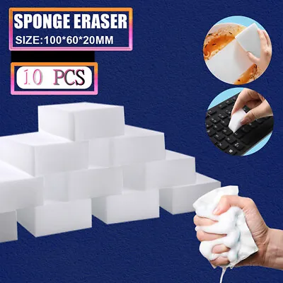 10-100X White Nano Sponge Eraser Melamine Pad Kitchen Washing Foam Cleaning Tool • $4.22