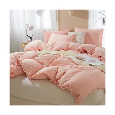 IHOUSTRIY Duvet Cover Queen Size100% Washed Microfiber 3pcs Bedding Duvet Co... • $54.57