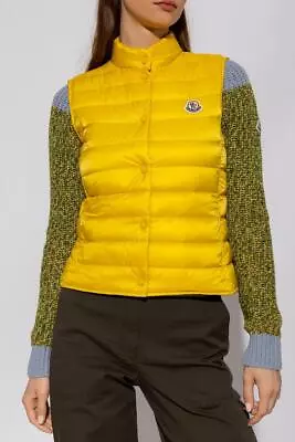 NWT Moncler Yellow Liane Gilet Puffer Vest Size 1 $875 • $395