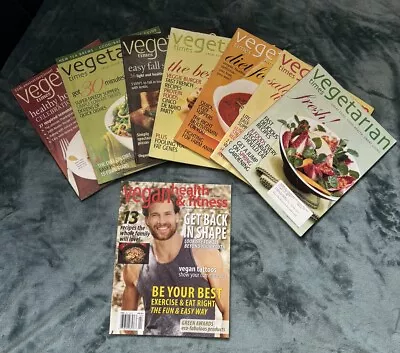 Vegetarian Times Magazine Back Issues Lot Of 7 From 2005-2009 Recipes Food + 1 • $14.99