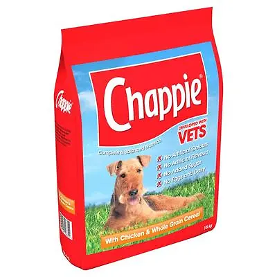 Chappie Dry Chicken And Wholegrain Cereal 3kg Complete Dog Food NO DAIRY EGGS  • £13.99