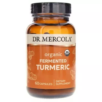 Dr Mercola Organic Fermented Turmeric 60 Caps • $23.99