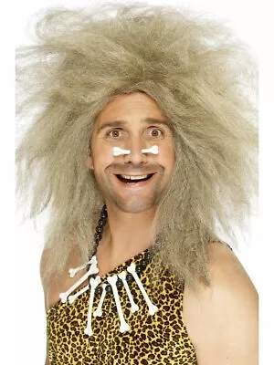 Caveman Wig Cave Man Blonde Hair Prehistoric Scientist Mens Adult Costume NEW • $17.99