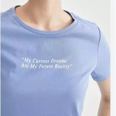 Zara L My Current Dreams Are My Future Reality Tee Large • $20