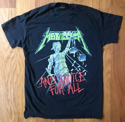 Metallica Justice For All 1988 Album Vintage T Shirt Single Stitch Thin Brockum • $99.99