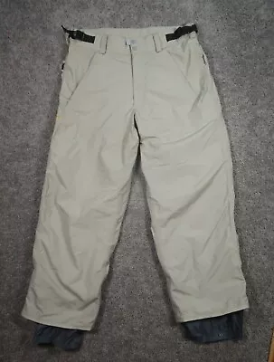 Burton Ronin Snowboard Pants Mens Large Beige Lined Cargo Snow Ski EUC • $45