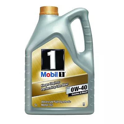 Mobil 1 FS 0W-40 Fully Synthetic Engine Oil - For Petrol & Diesel Engines • £67.54