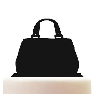 Acrylic Fashion Designer Handbag Birthday Cake Topper Decoration • £10.75