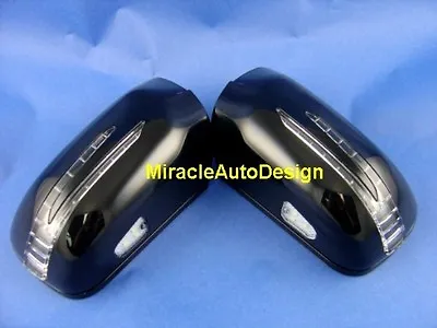 Two Arrow Led Black Door Mirror Covers For 1995-1998 Mercedes Benz W140 S-class • $138