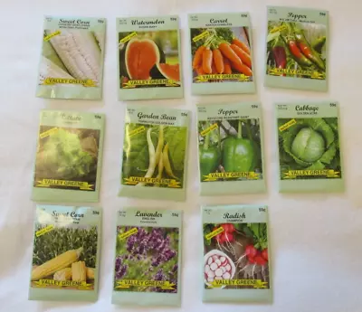 Lot Of 11 Packets Of Vegetable/Herb Seeds Packed For 2024 • $3