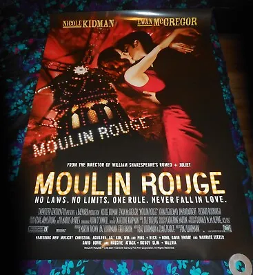 Moulin Rouge - Original Ss Canadian Commerical Rolled Poster - 2001 - N. Kidman • $50