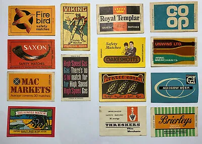 Matchbox Labels Lot Random Collection Vintage Set 14 Soviet USSR Export • $9