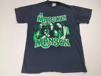 Marilyn Manson Smells Like Children Horns T-Shirt Medium Double Sided Goth 90s • $113.63