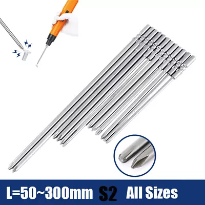 Phillips Electric Screwdriver Drill Bits With Magnetic 100mm~300mm All Sizes New • $2.13