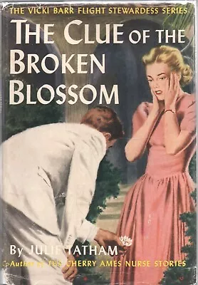 VICKI BARR THE CLUE OF THE BROKEN BLOSSOM By HELEN WELLS Grosset Dunlap 1950 1st • $74.99