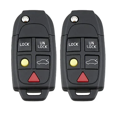 2 For 2004 2005 2006 2007 2008 2009 Volvo XC90 Remote Key Fob Uncut Shell Case • $11.99