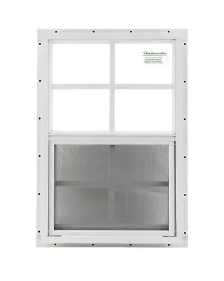 18 X 27 Shed Window SAFETY / TEMPERED GLASS White J-channel Playhouse Garage • $68.95