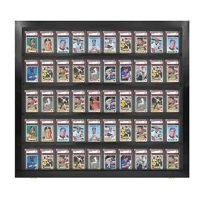 PENNZONI Sports Card Display Case Holds 50 PSA Graded Sports & Playing Cards • $191.95