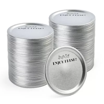 114-Count Wide Mouth Canning Lids For Ball Kerr Jars Split-Type Metal Mason Jar • $16.99