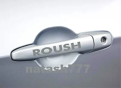 2 - Ford MUSTANG ROUSH Racing  Door Handle Decal Sticker Emblem Logo SILVER • $9.99