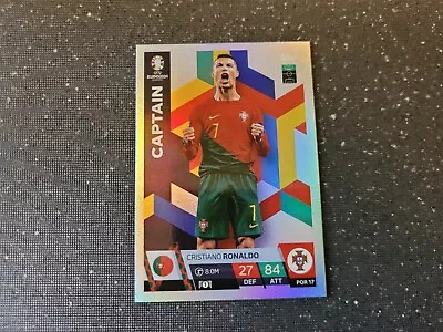 Match Attax Uefa Euro 2024 Por 17 Cristiano Ronaldo (portugal) Captain Card Mint • £1.95