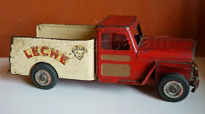 Mexican Vintage Toy Tin TRUJILLO Milk Leche Truck Van  Made In Mexico 1950s • $450