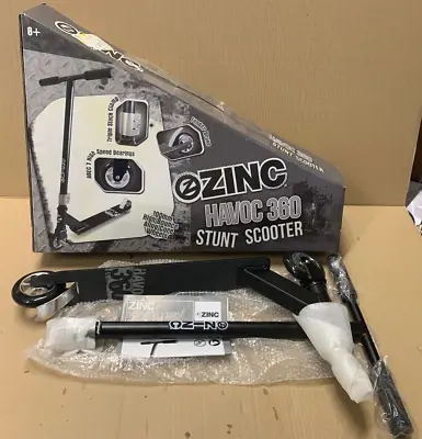 EX DISPLAY Zinc Havoc 360 Pro Stunt Scooter Black - Damaged Box • £29.99