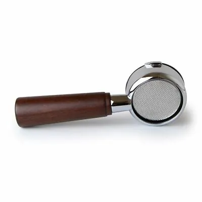 La Pavoni Bottomless WOOD HANDLE Portafilter 14gr Basket Pre-Millenum 52(49) Mm • $139.22