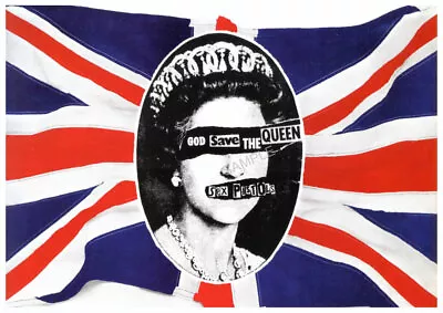 VINTAGE Music POSTER Sex Pistols God Save The Queen Punk Rock Record Art A2A3 A4 • £5.99