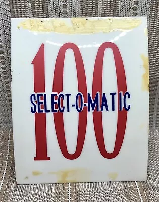 Seeburg Select-o-matic 100 45 Jukebox Mechanism Cover Insert • $14.99