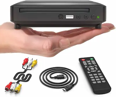 Mini DVD Player TV HDMI DVD/CD Player Cable Included USB Input Supported DVD-VCR • £42.72