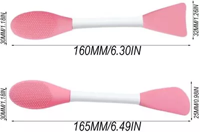 2Pcs Silicone Face Mask Brush Mask Applicator Mask Brush Cosmetic Brush For Face • £3.99