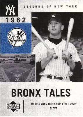 Upper Deck 2001 Micky Mantle Bronx Tales #133 • $2.50