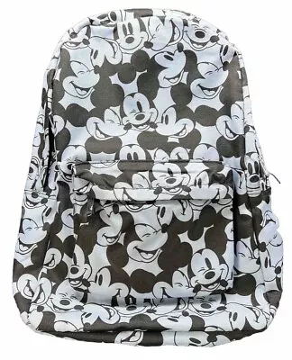 Disney Store Mickey Mouse Expressions Backpack Blue Pattern Laptop Sleeve 18  • $29.99