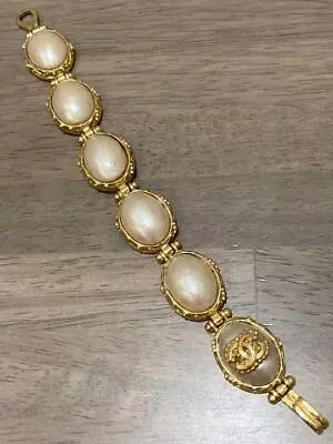 CHANEL Bracelet Vintage Fake Pearl Large • $957.29
