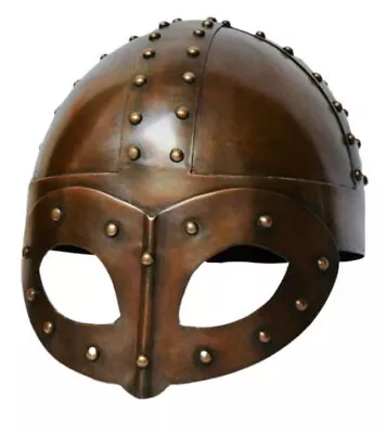 Medieval Norman Viking Helmet Larp Warrior Viking Helmet  Battle Warrior Gift • £110.40