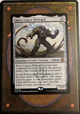 Karn Legacy Reforged - March Of The Machines : The Aftermath - Mythic - MTG • $9.59