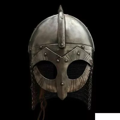 Medieval Viking Helmet Gjermundbu Helmet Viking Period Helmet Vendel Troy SugarR • $89