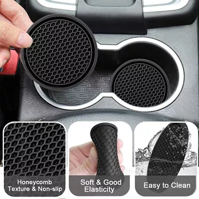 1x Black Car Auto Cup Holder Anti-Slip Insert Coaster Car Interior Accessories • $3.18