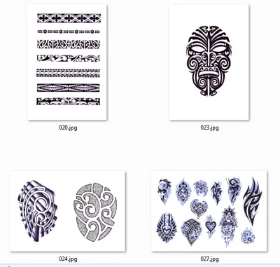 Maori Tattoo Flash Designs 20 A4 Sheets Of Maori Designs  • £5.50