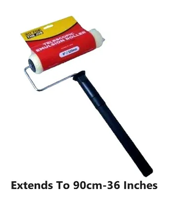 Long Handled Paint Roller Extendable High Reach Ceiling Painting Extension Pole • £12.95
