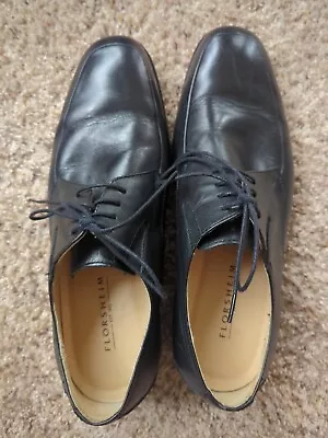 Florsheim Black Leather Lace Up Mens Dress Shoes Size 10D • $15.25