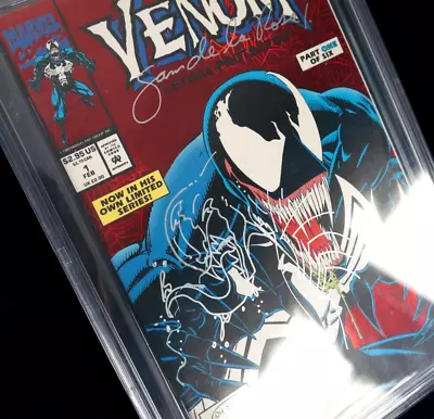 Venom Lethal Protector #1 CBCS 6.5 WP SS Sam De La Rosa Signed W/ Venom Sketch • $98