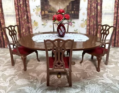 Marx LITTLE HOSTESS DINING ROOM TABLE Vintage Dollhouse Furniture Renwal Plastic • $14.99