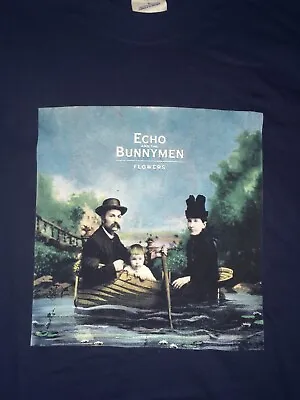 Echo And The Bunnymen 2001 Tour Shirt Vintage M Unworn Navy Blue • $40