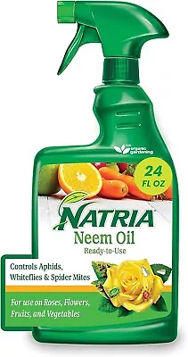 Natria 706250A Neem Oil Spray For Plants Pest Organic Disease Control 24-Ounce. • $13.59