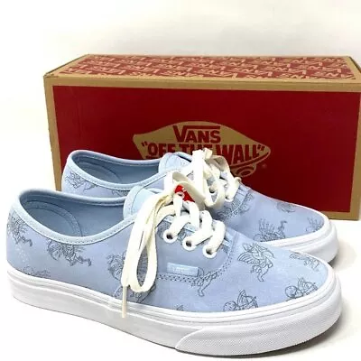 VANS Men's Size Authentic Loveyoutodeath Blue Skate Low Sneakers VN0A348A3ZG • $64.99