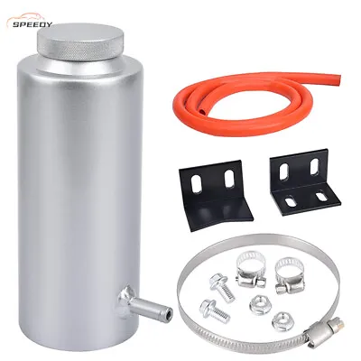 Coolant Overflow Tank Radiator Bottle Universal 800ml Aluminum With Hose Line US • $20.49